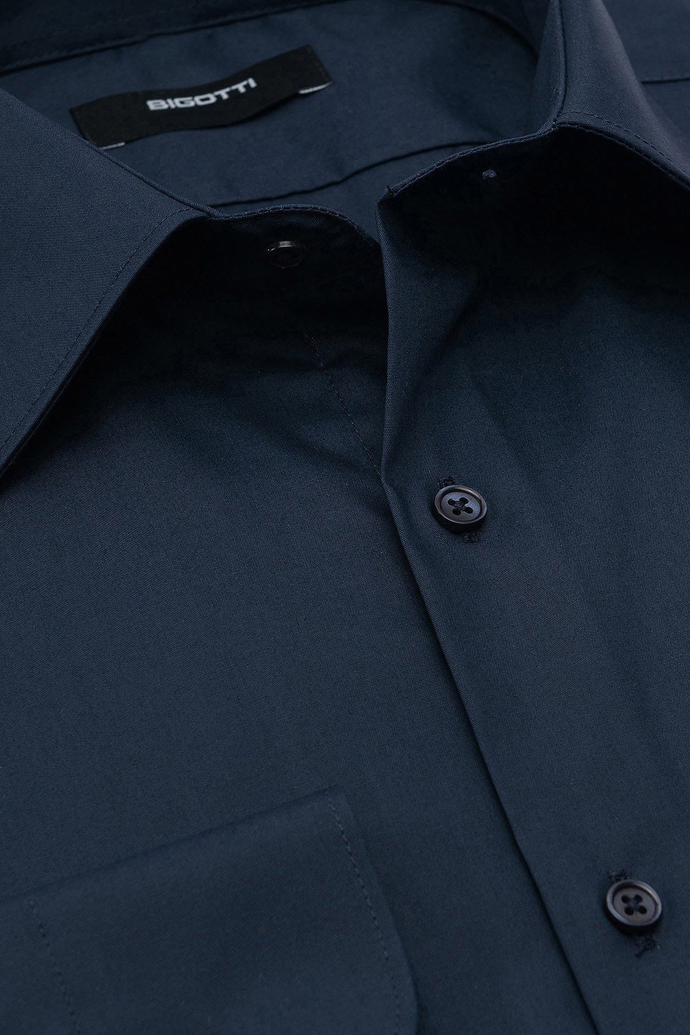 Camasa superslim bleumarin uni