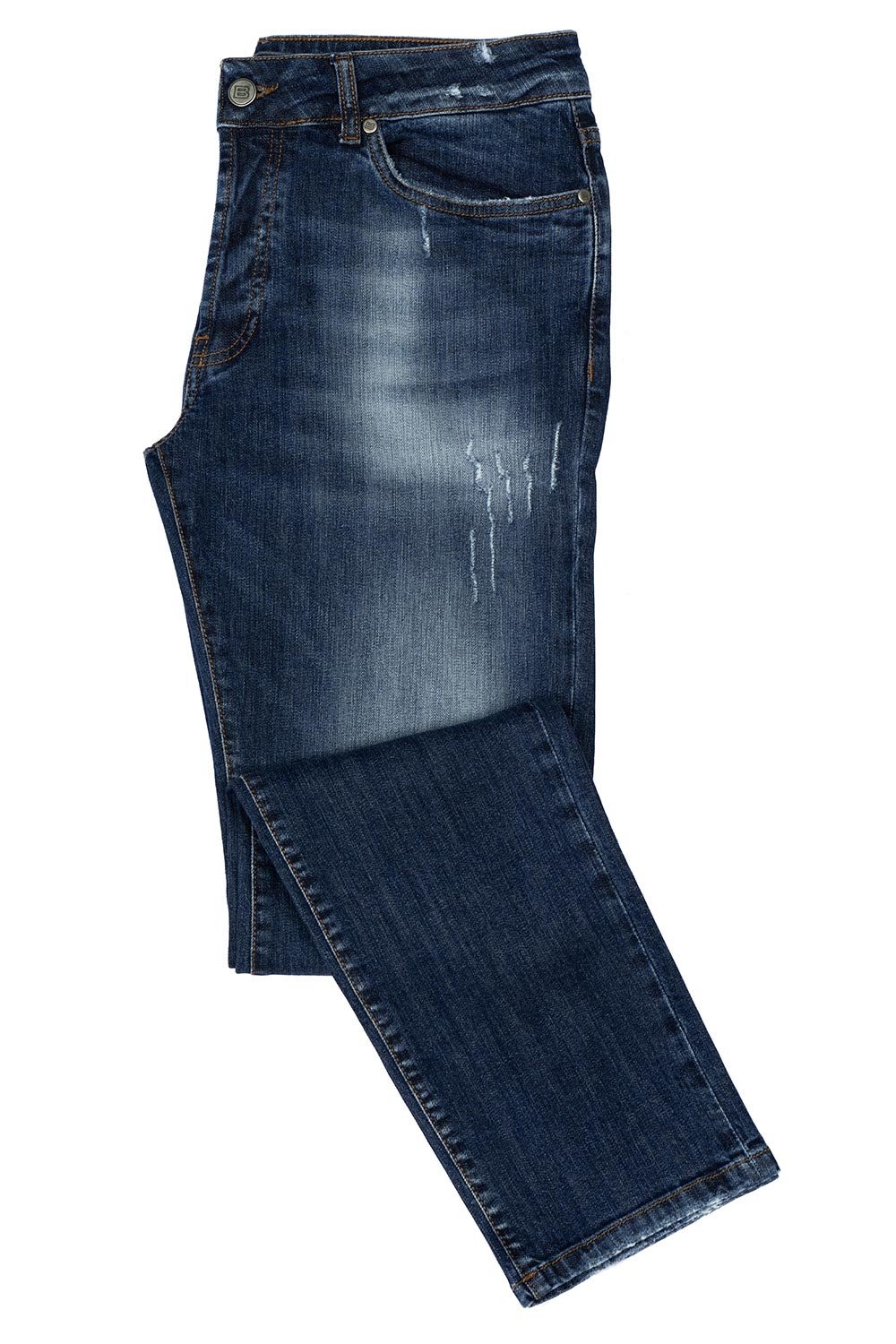 Blugi regular albastri