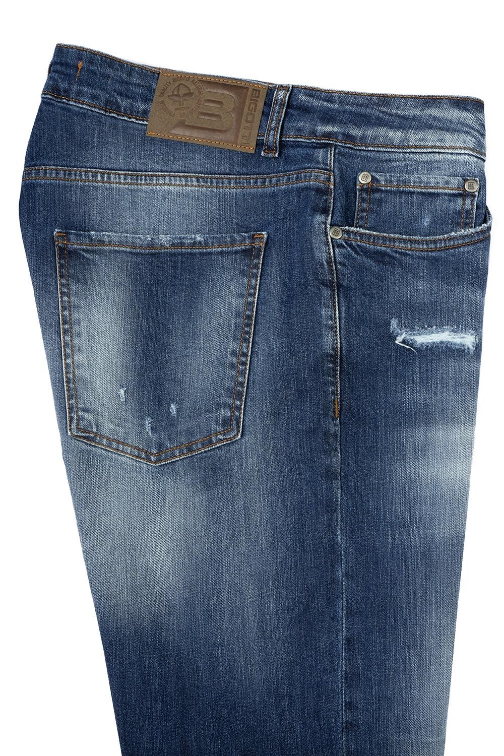 Blugi regular albastri