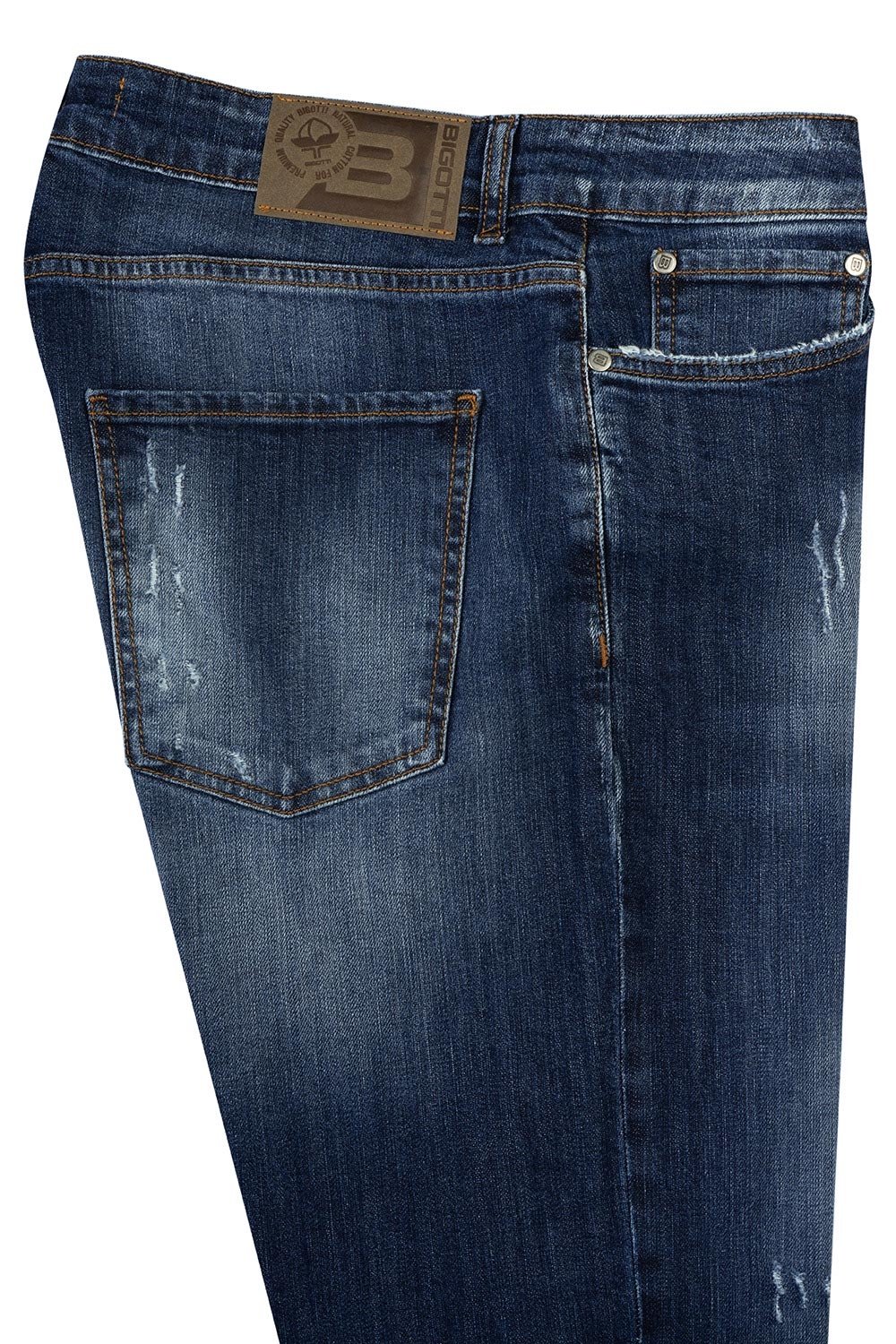 Blugi regular albastri