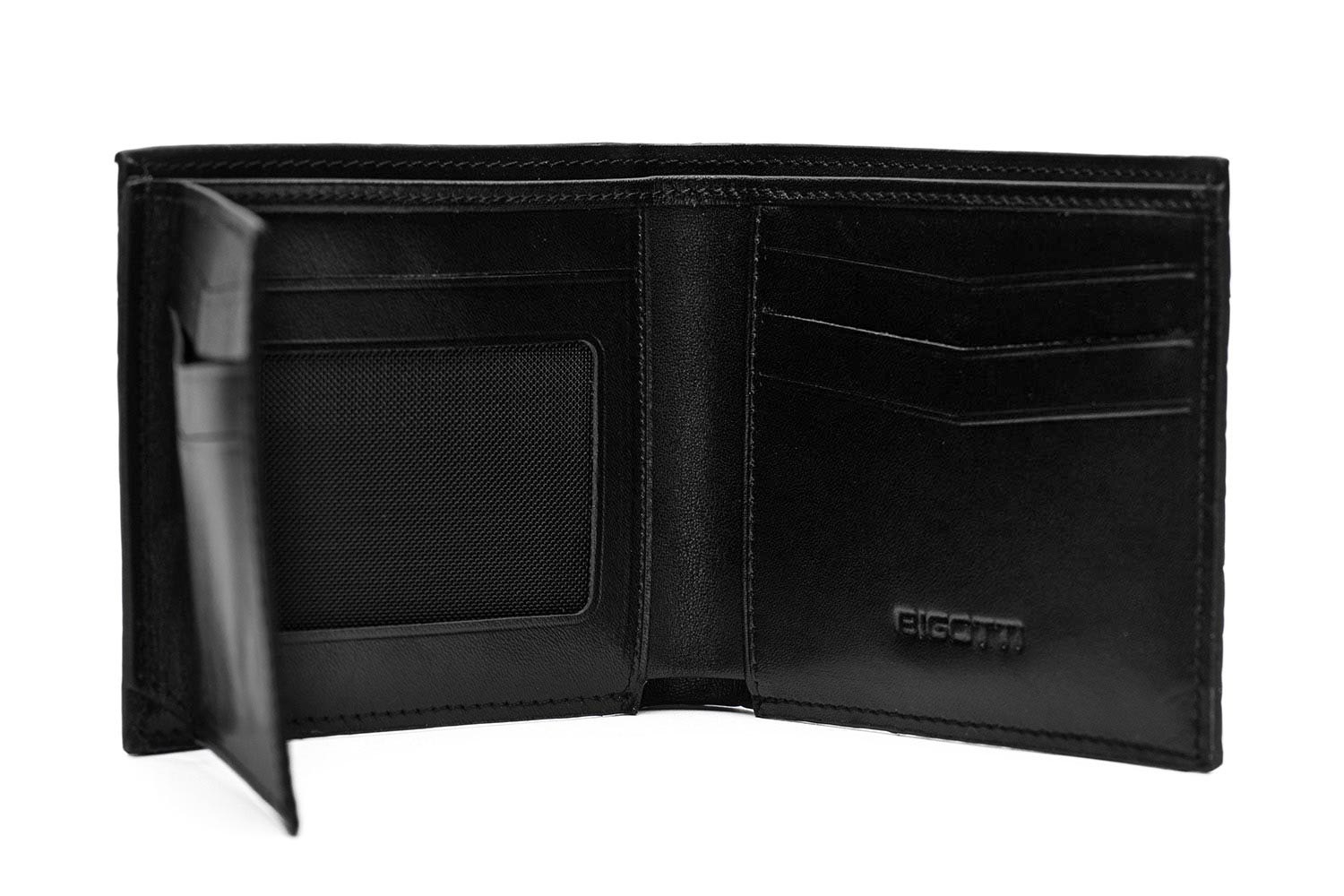 Portofel negru piele naturala