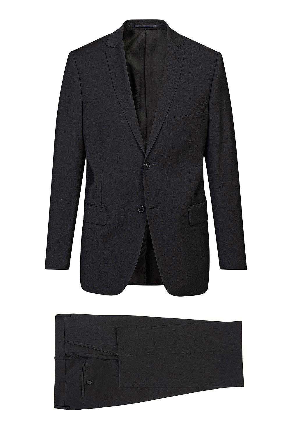 Costum slim conti negru uni