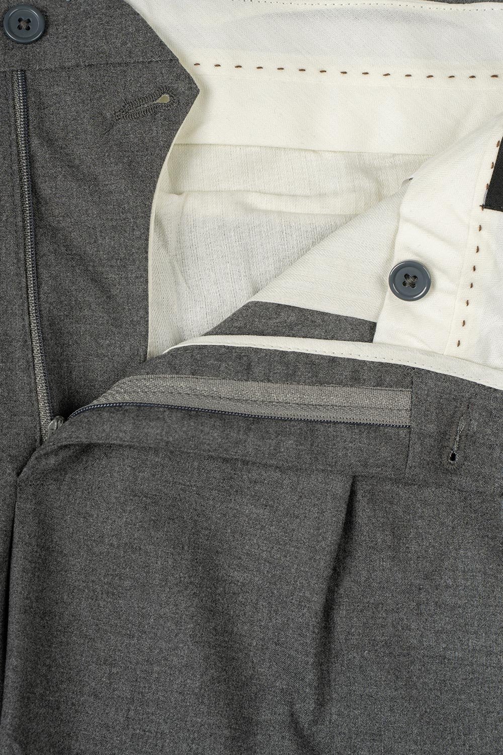 Pantaloni slim gri uni