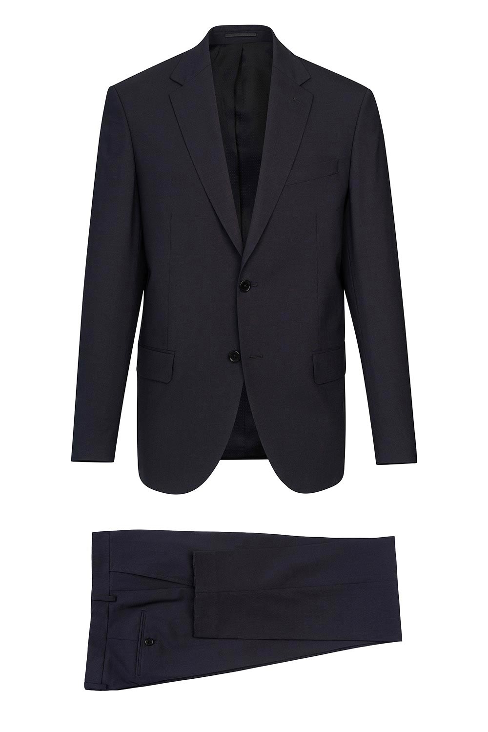 Costum slim conti bleumarin uni