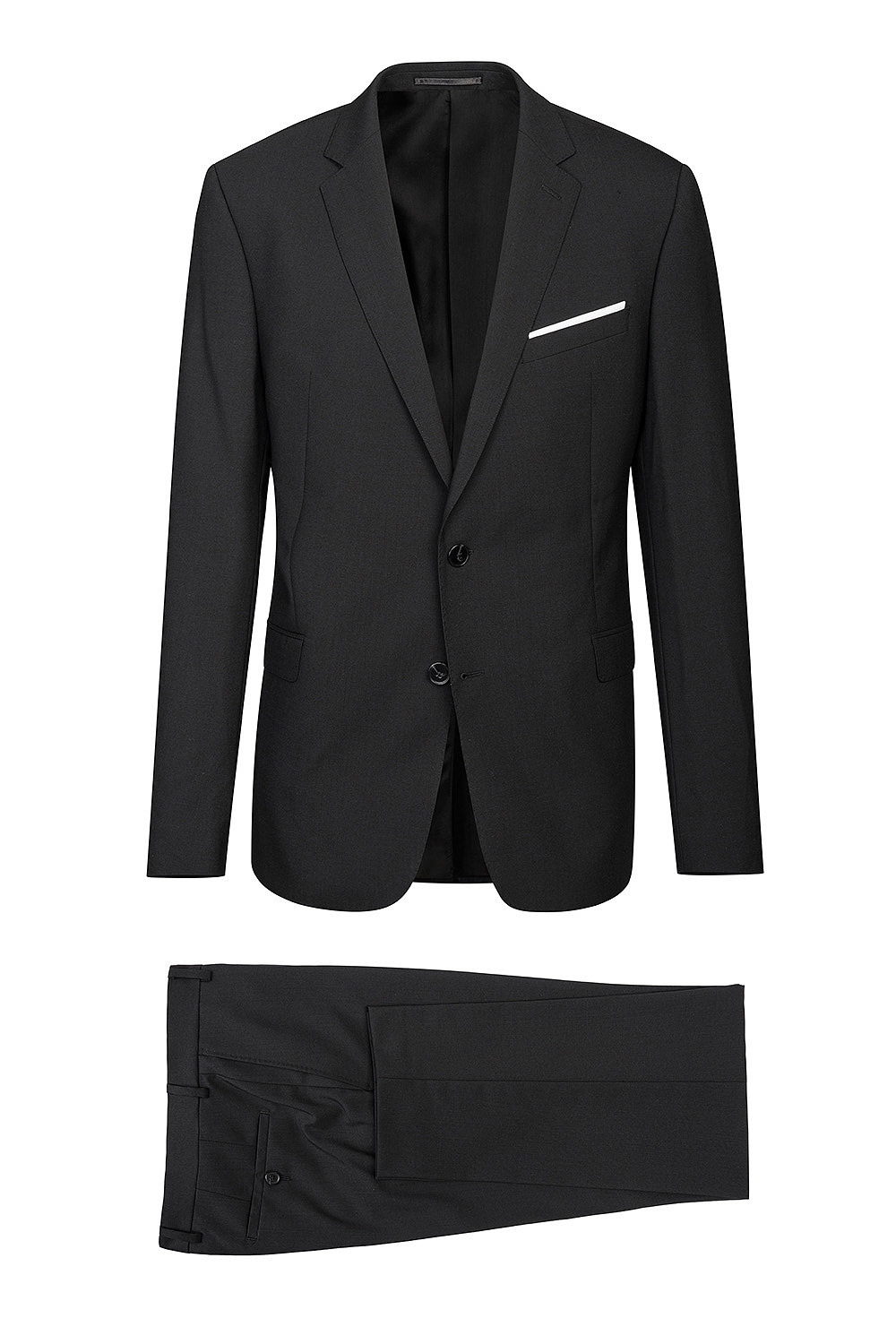 Costum slim negru uni