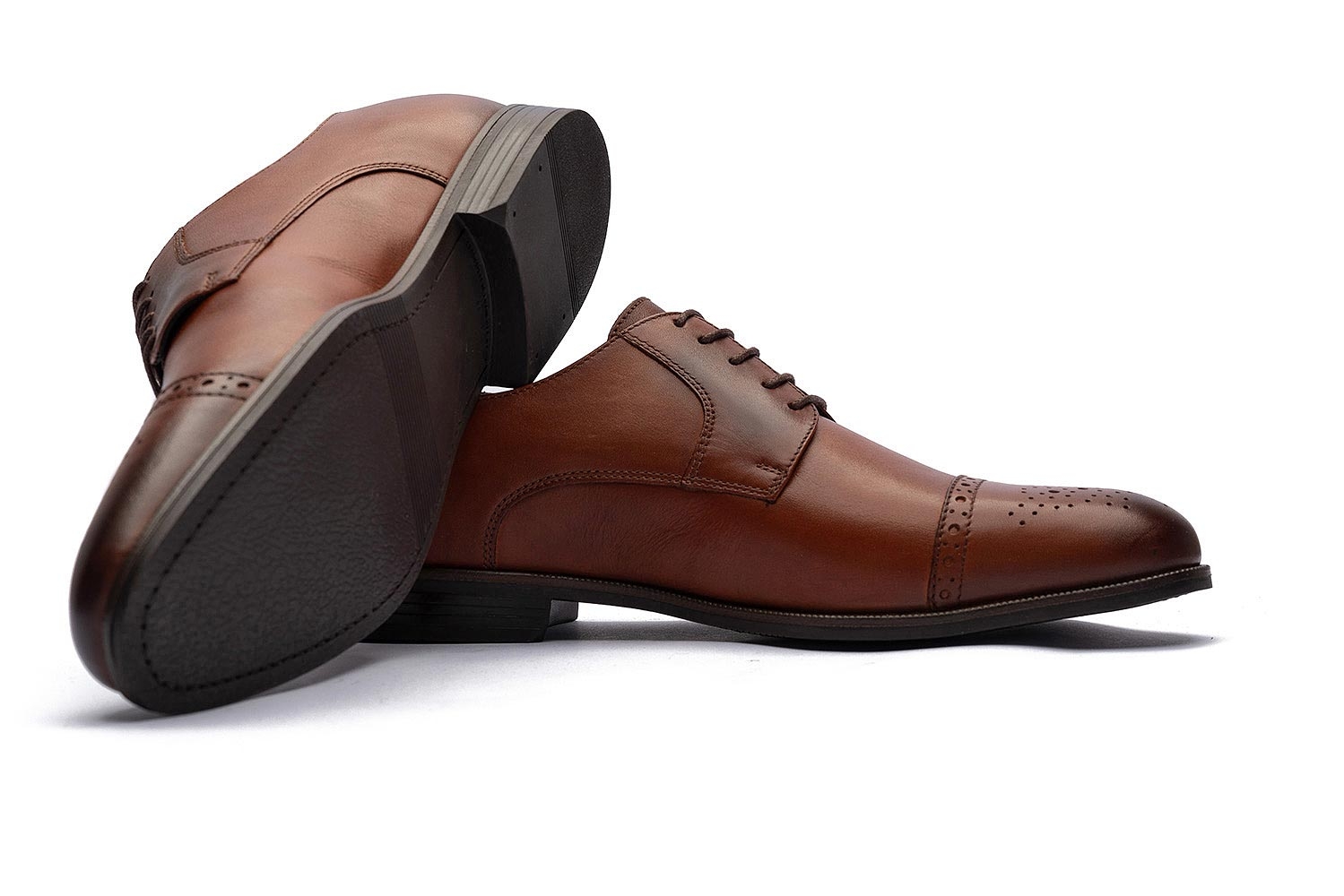 Pantofi maro piele naturala