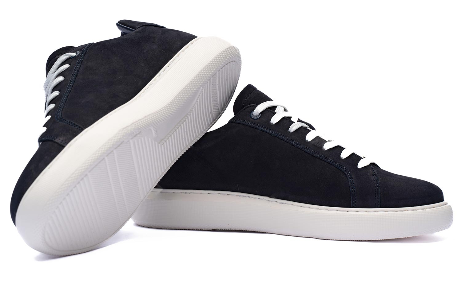 Sneakers bleumarin piele naturala