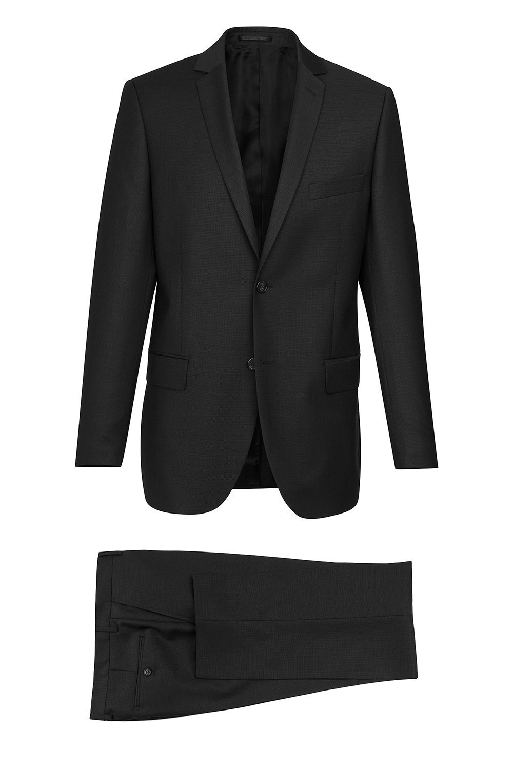 Costum slim conti negru uni