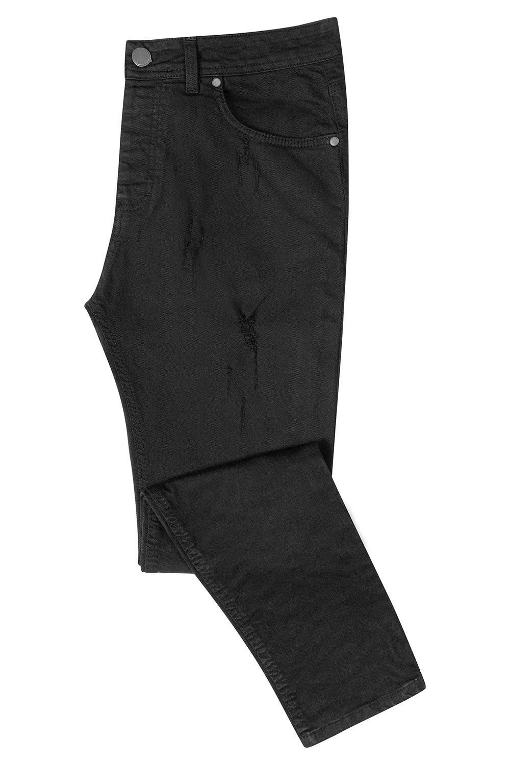 Pantaloni slim negri uni