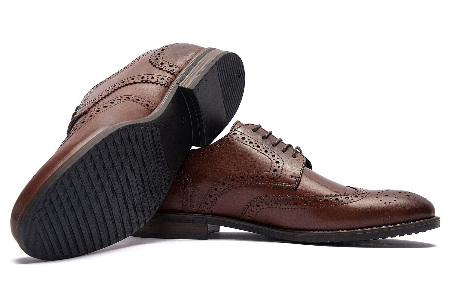 Pantofi maro piele naturala