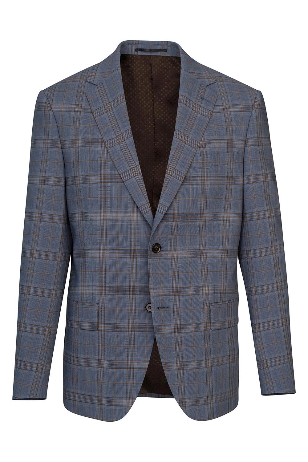 Sacou conti bleu in carouri