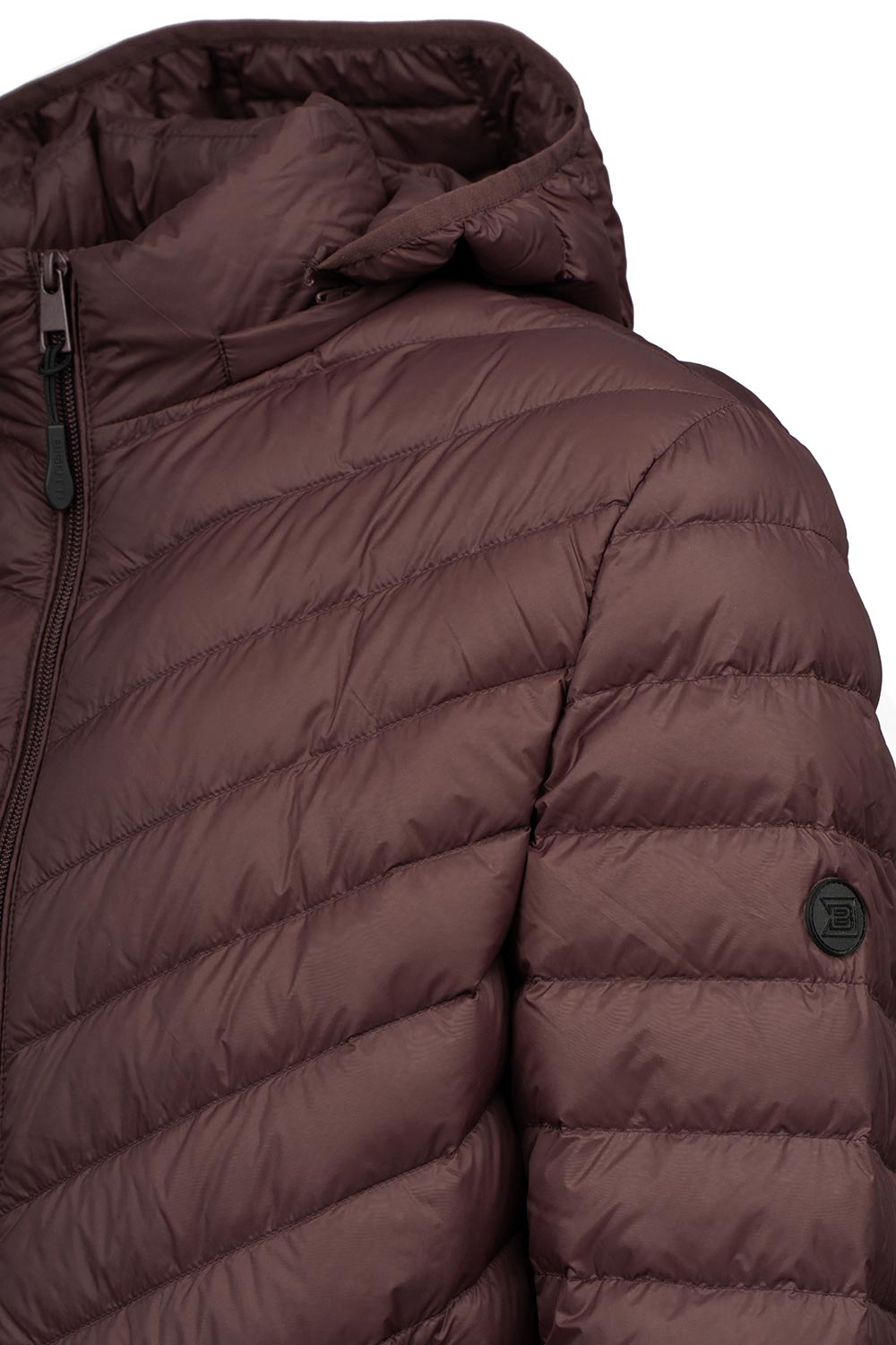 Geaca slim grena uni cu puf