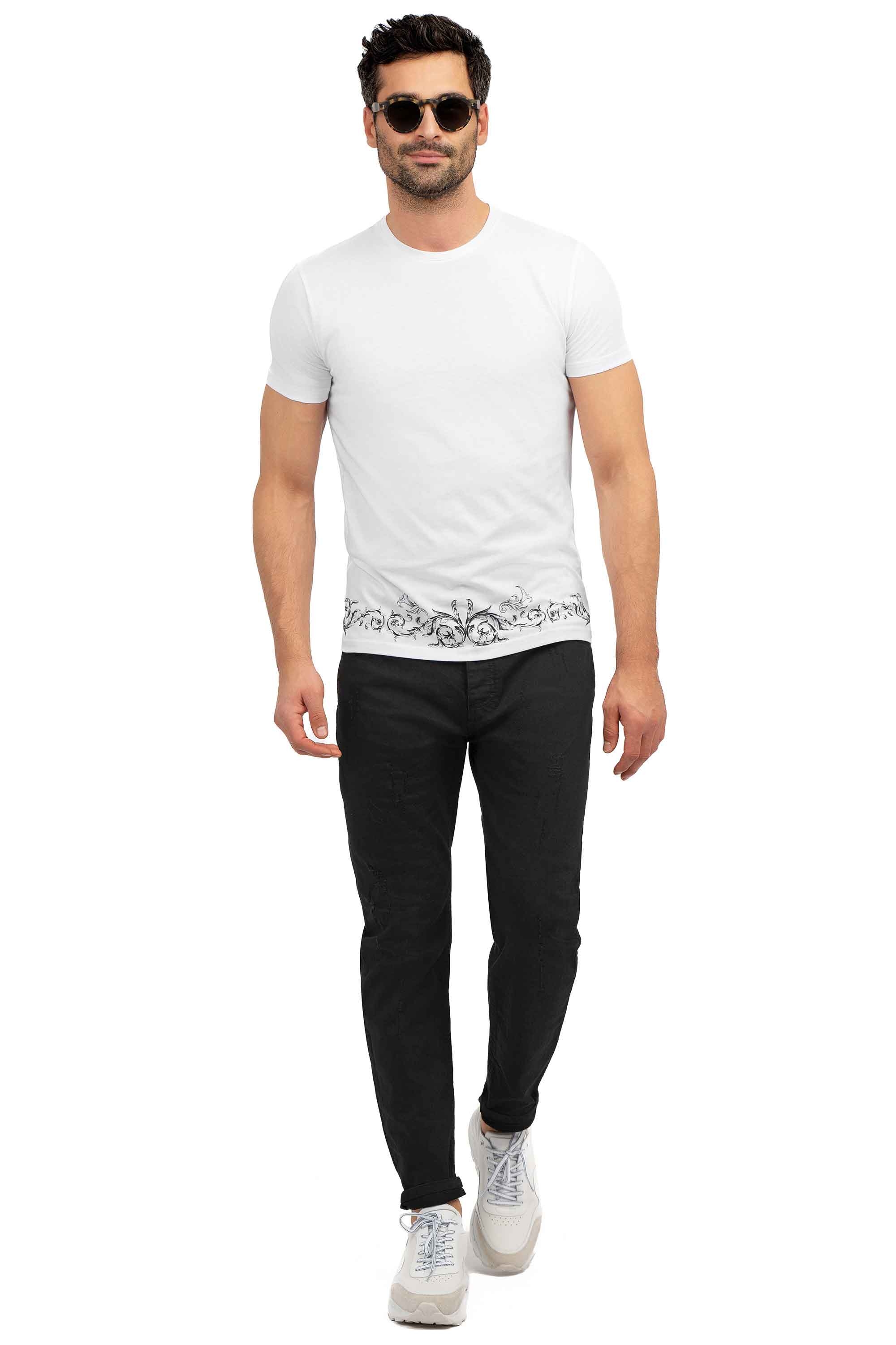 Pantaloni slim negri uni