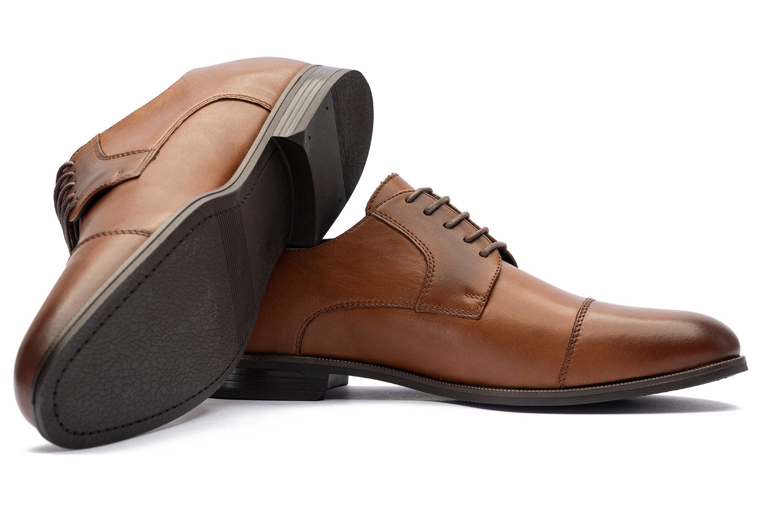 Pantofi maro piele naturala