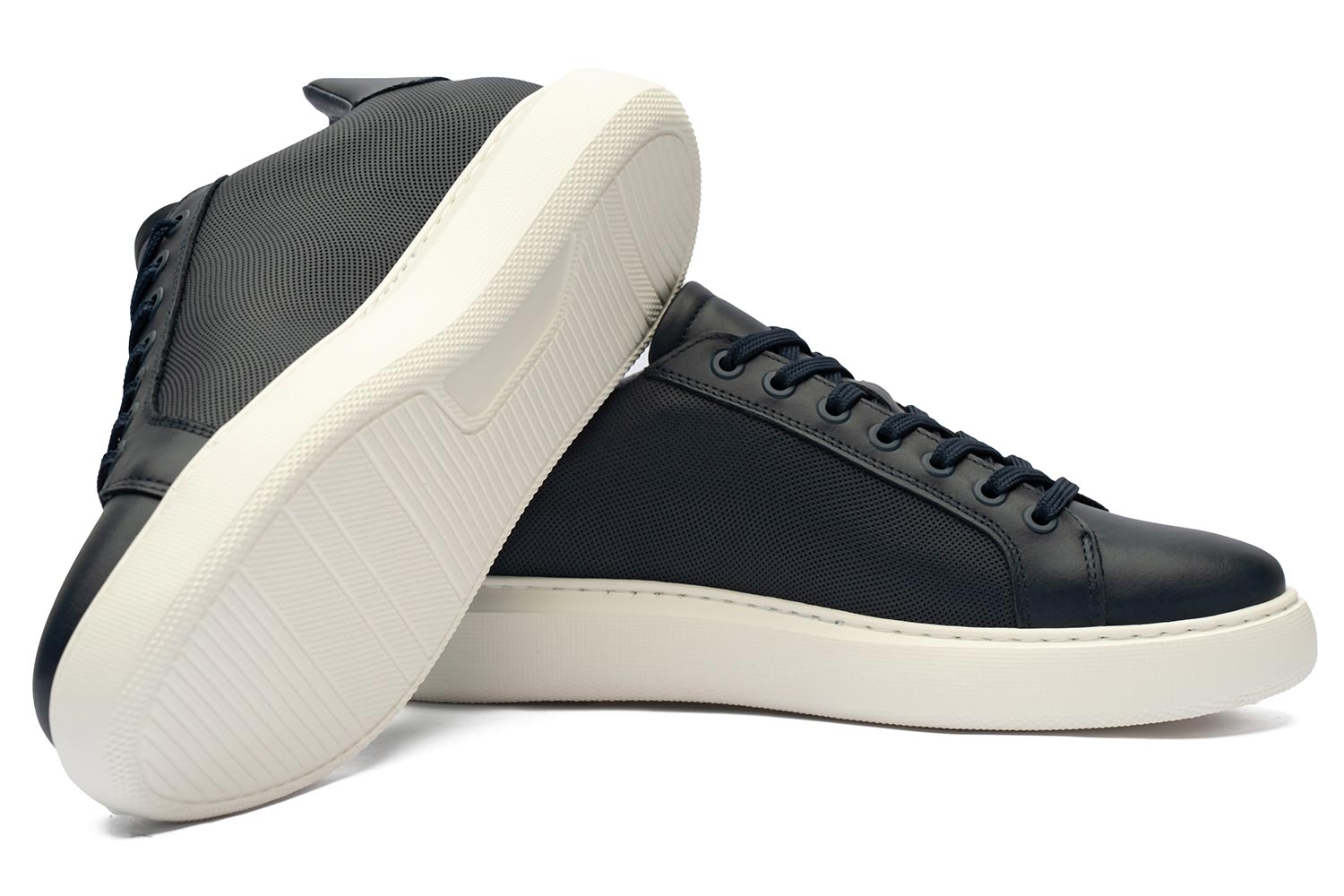 Sneakers bleumarin piele naturala