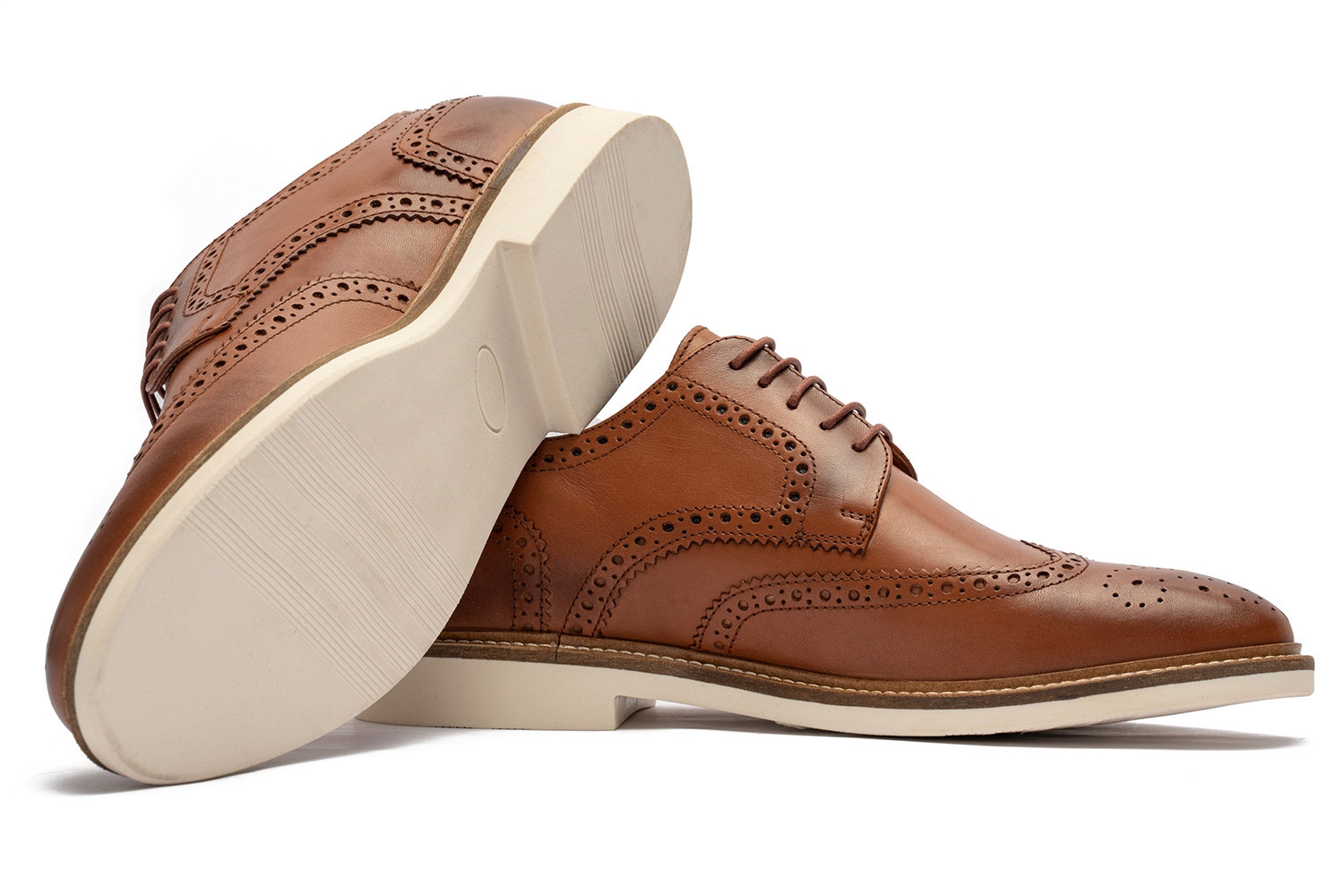 Pantofi maro piele naturala