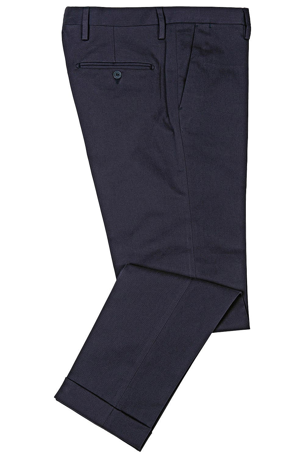Pantaloni slim bleumarin uni