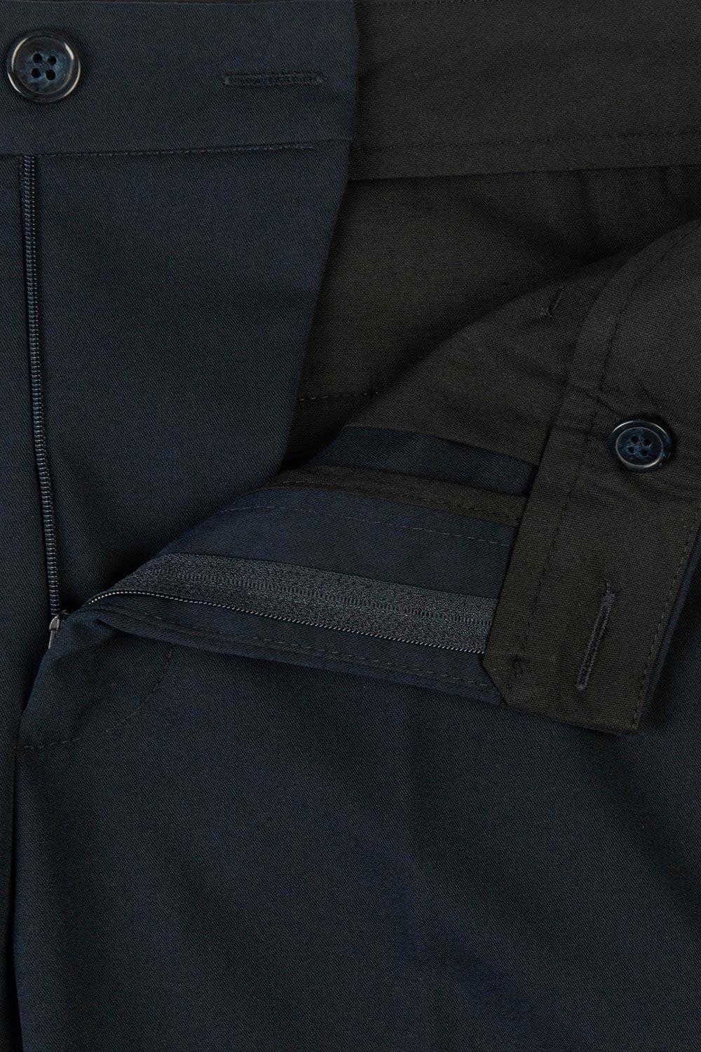 Pantaloni slim bleumarin uni