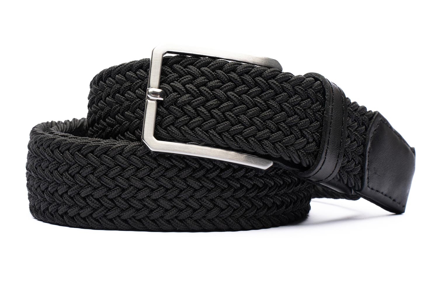 Curea neagra textil si piele naturala