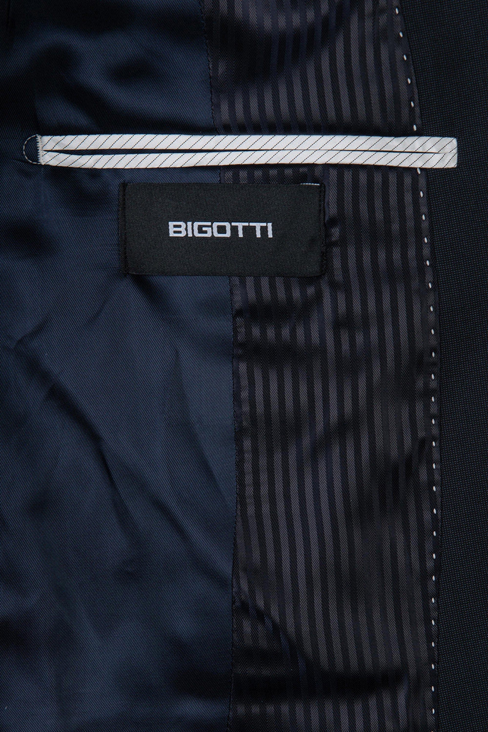 Costum slim bleumarin uni