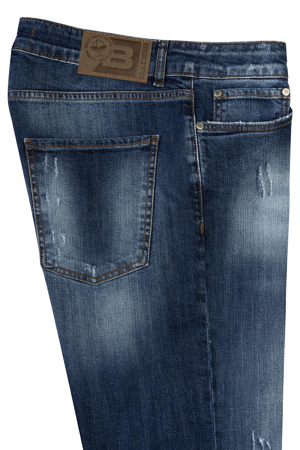 Blugi regular albastri