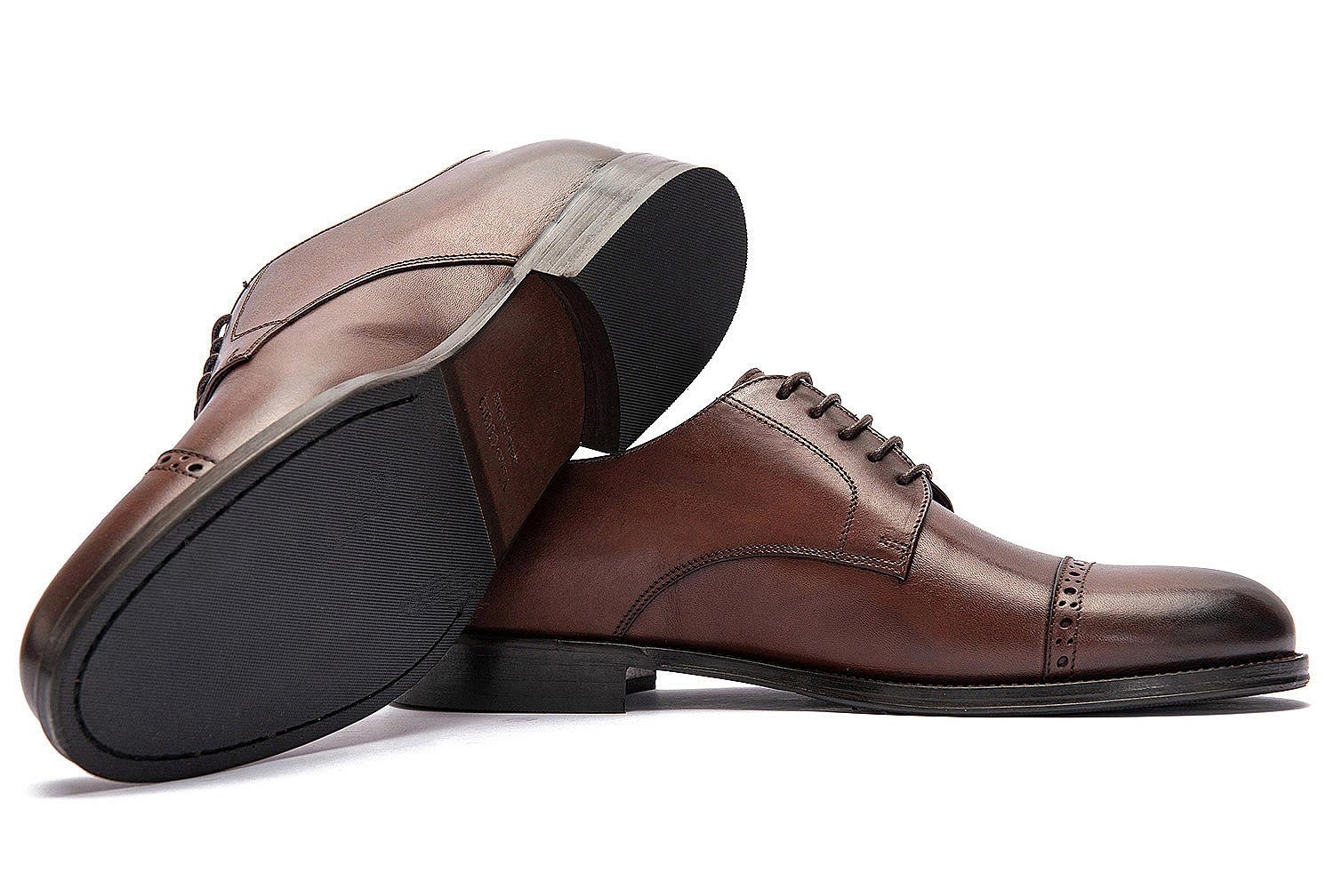 Pantofi maro piele naturala