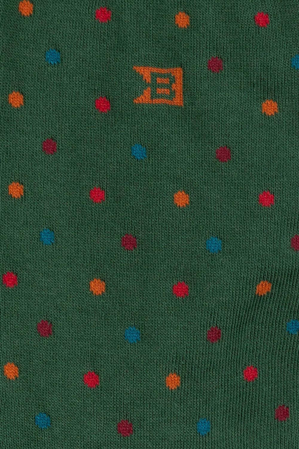 Sosete verde print geometric