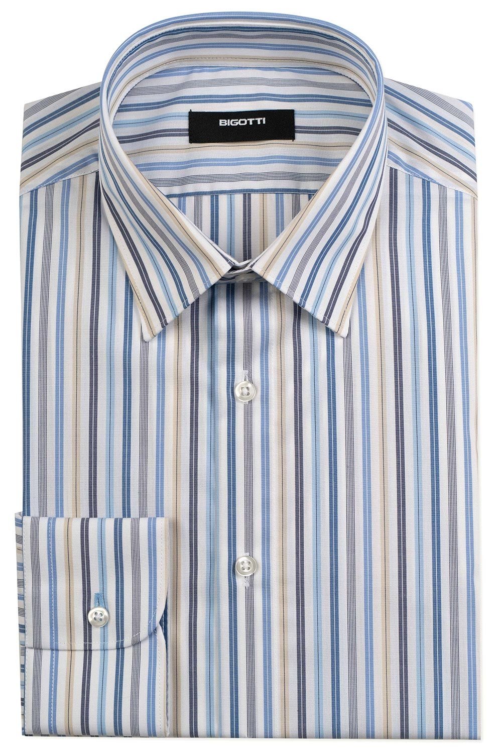 Camasa slim alba cu dungi