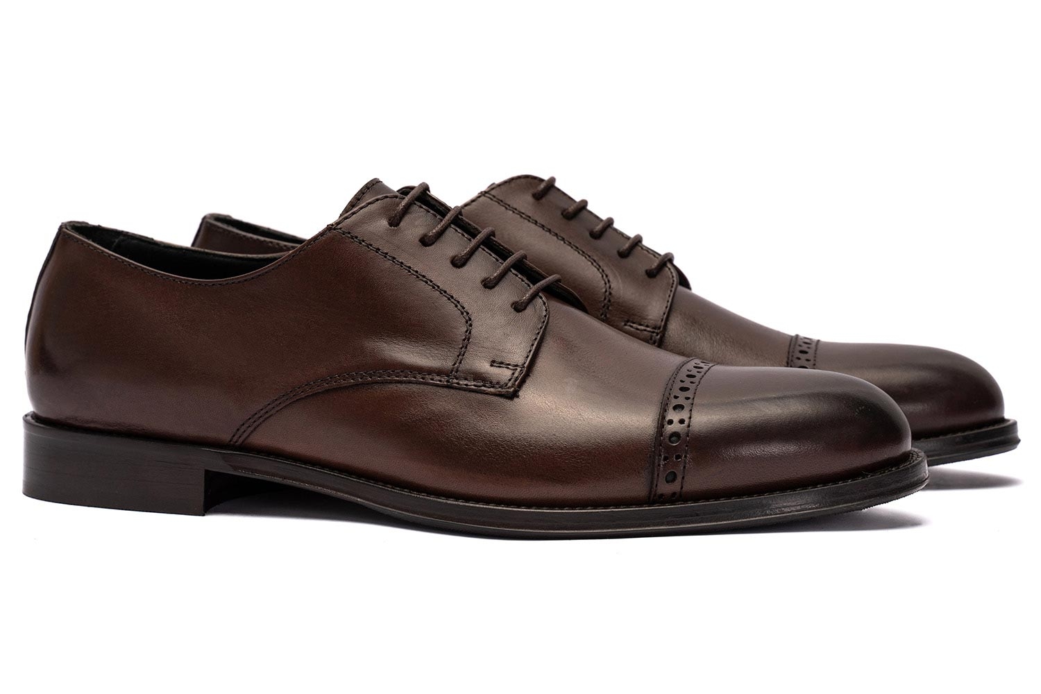 Pantofi maro piele naturala