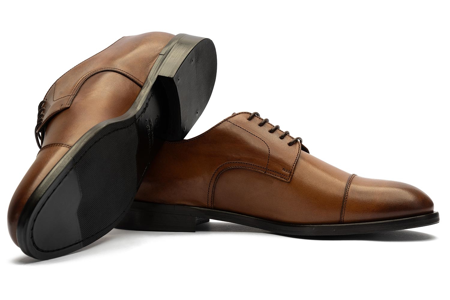 Pantofi maro piele naturala