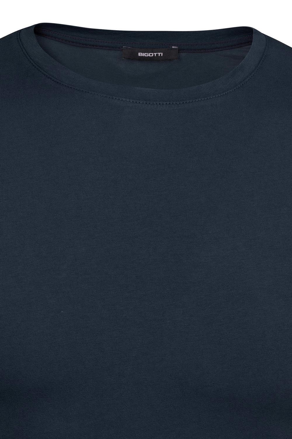 Tricou slim bleumarin guler rotund