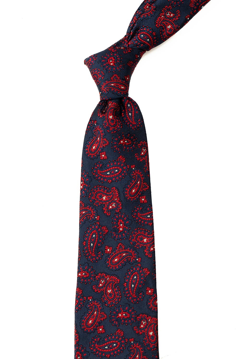 Cravata matase tesuta albastra print floral