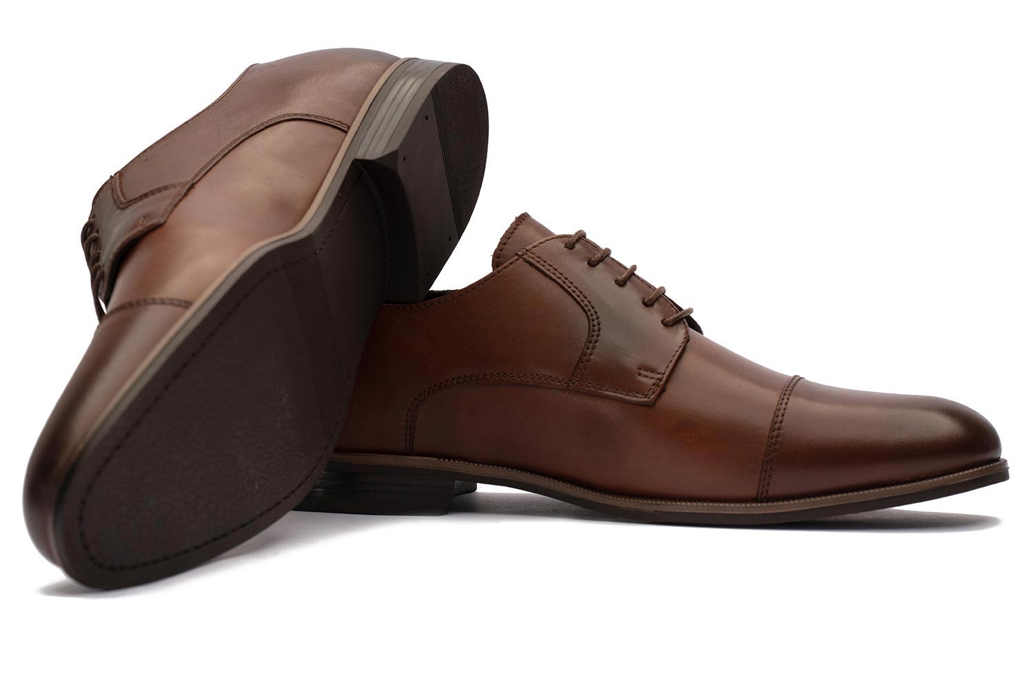 Pantofi maro piele naturala