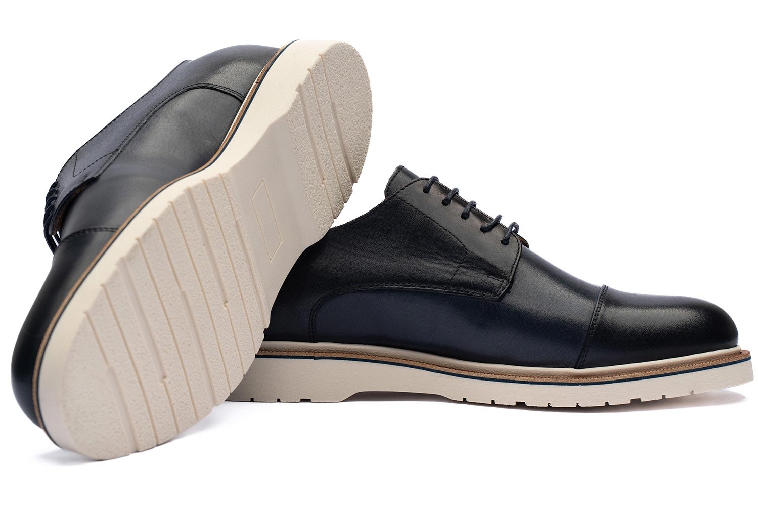 Pantofi bleumarin piele naturala