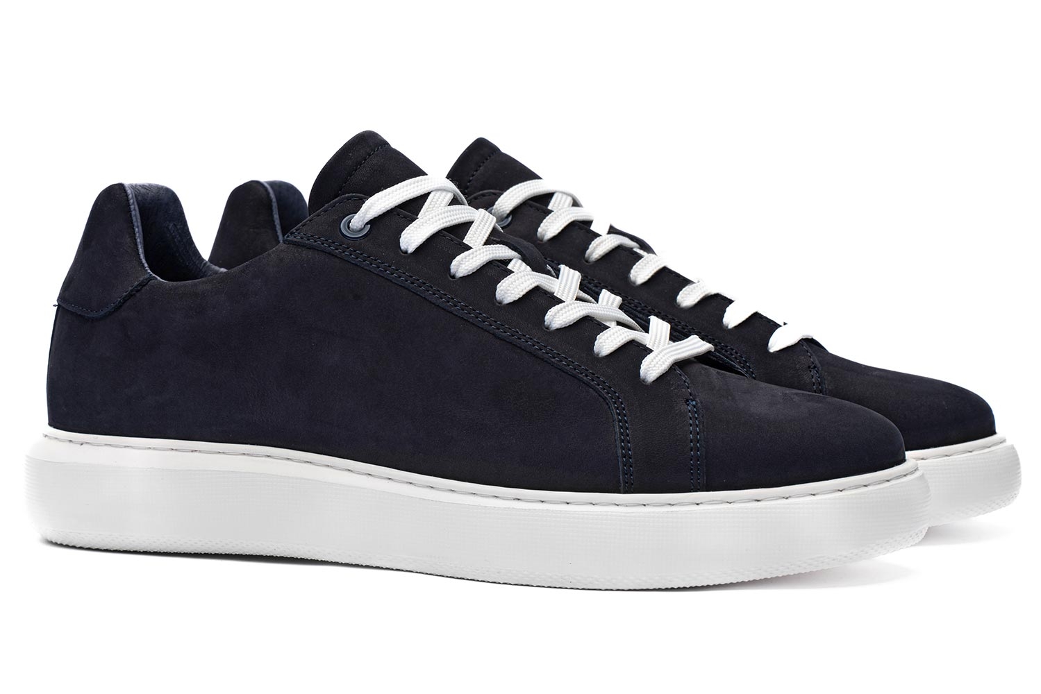 Sneakers bleumarin piele naturala