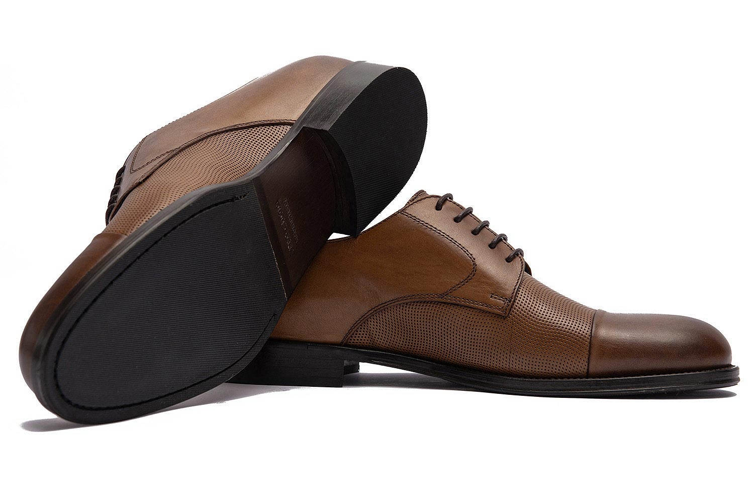 Pantofi maro piele naturala