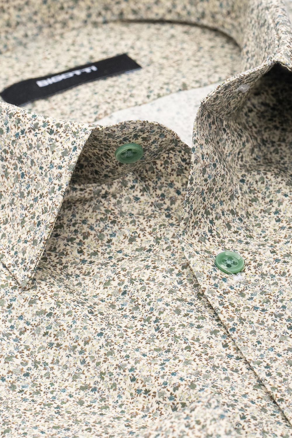 Camasa slim alba print floral