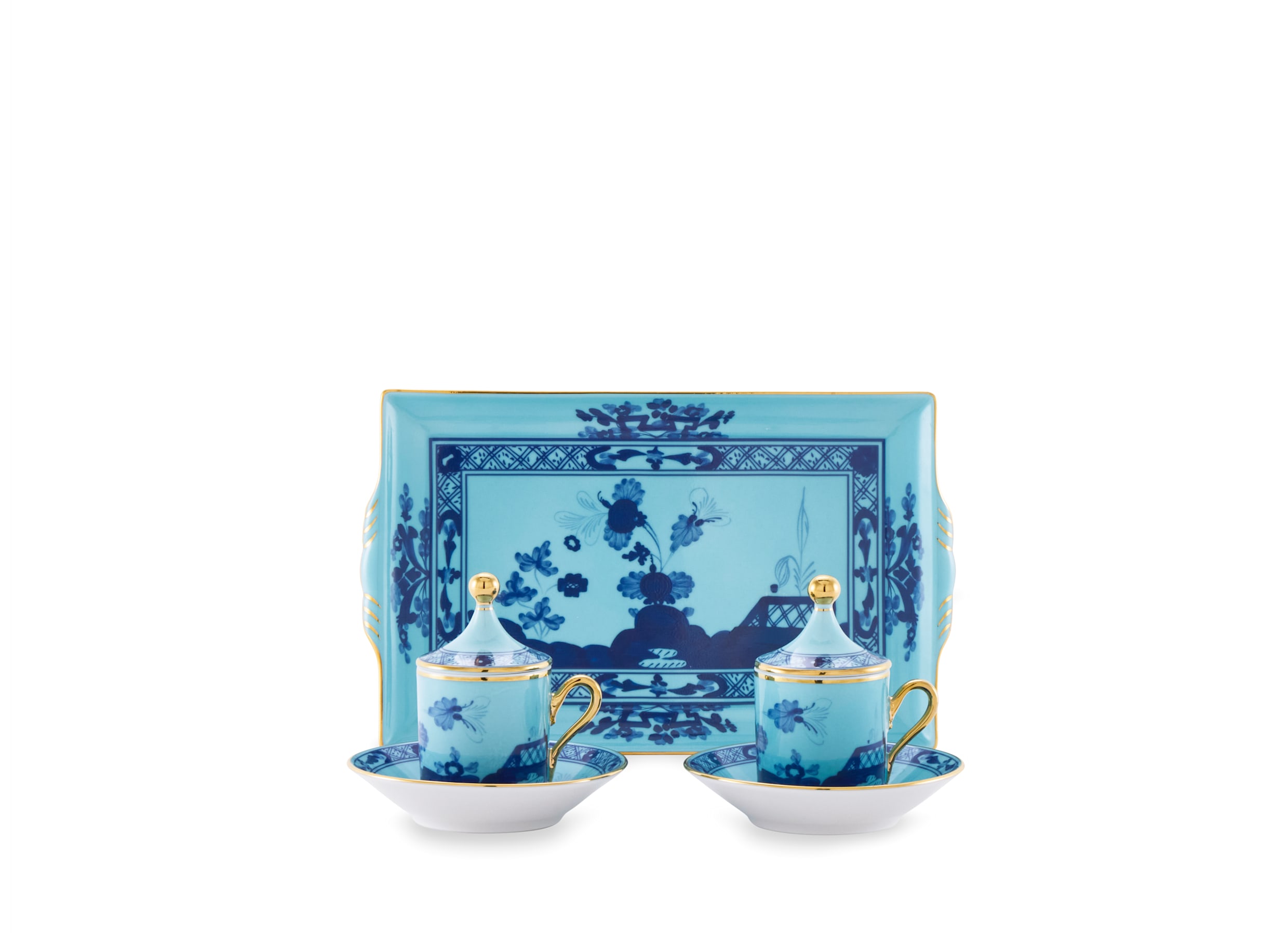 SERVIZIO DA CAFFÈ PER 2 CON VASSOIO