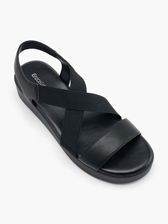 Sandály na podpatku