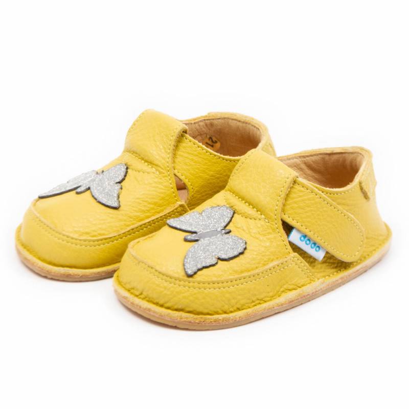 Pantof Sparkling Butterfly/ Galben-Ar