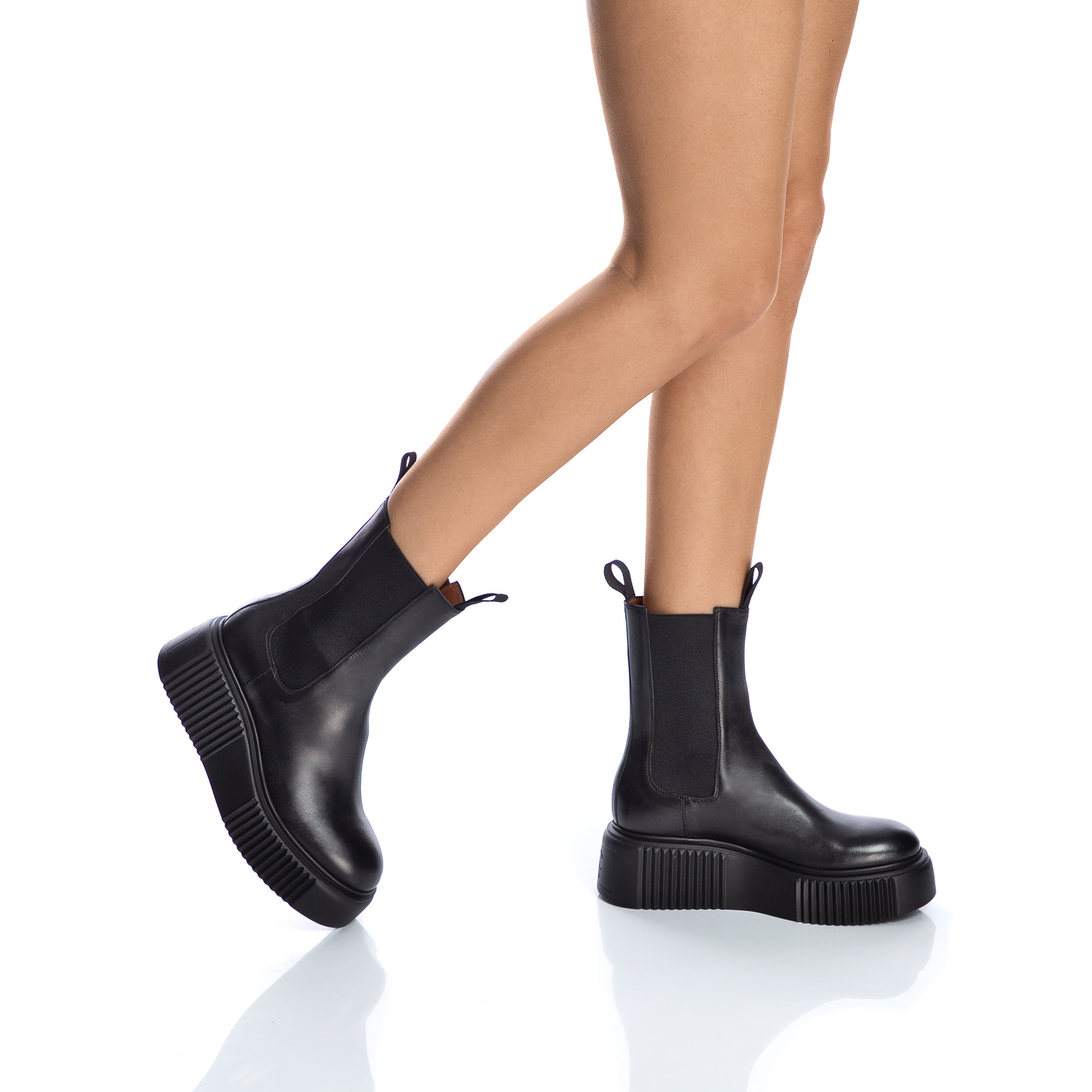 Ghete Dama 7204 Vitello Negru