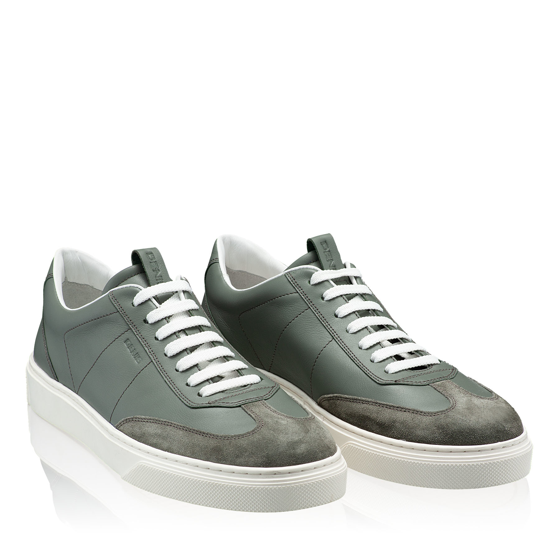 Pantofi Sport Barbati 7312 Vitello + Crosta Alb