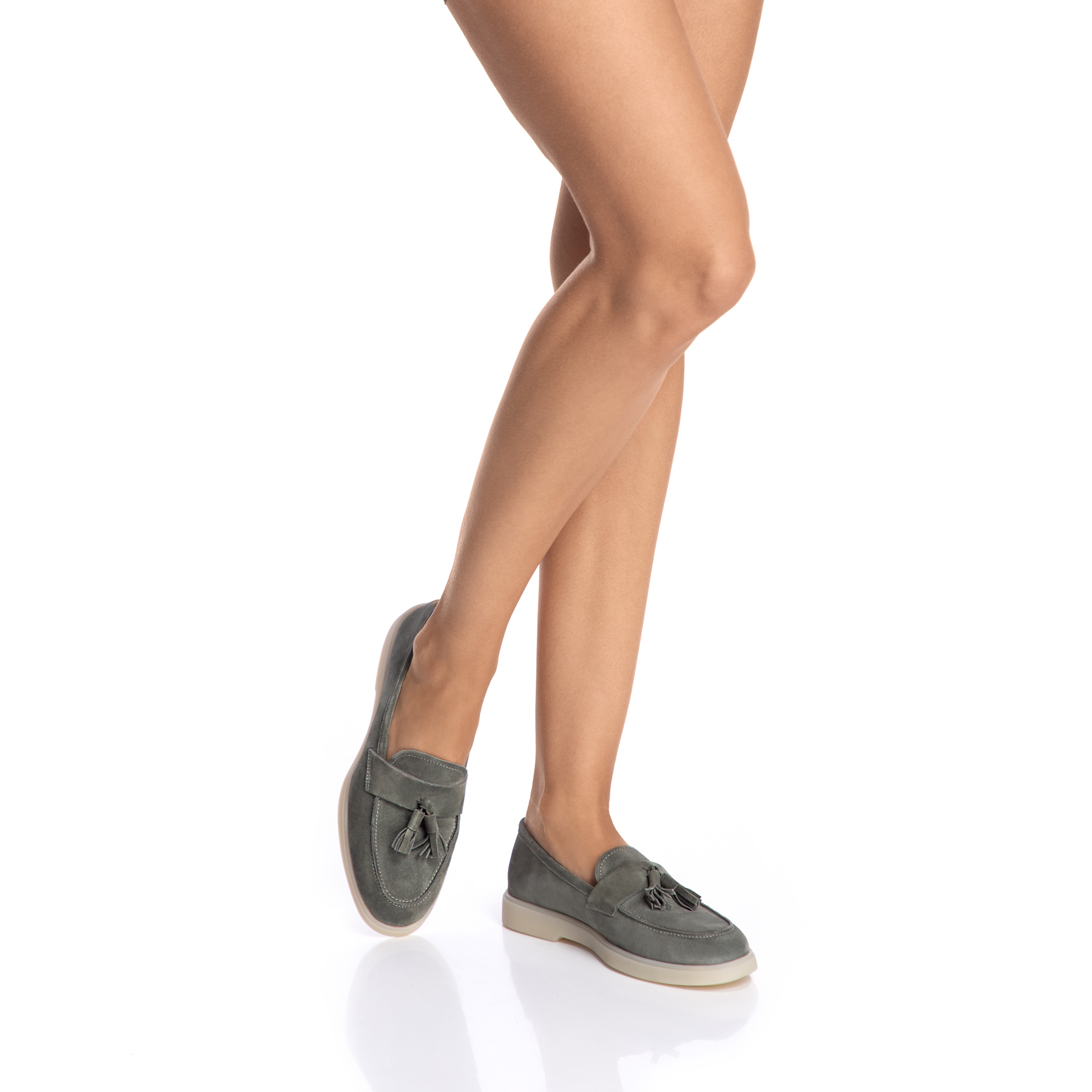 Pantofi Casual Dama 7517 Camoscio Gri