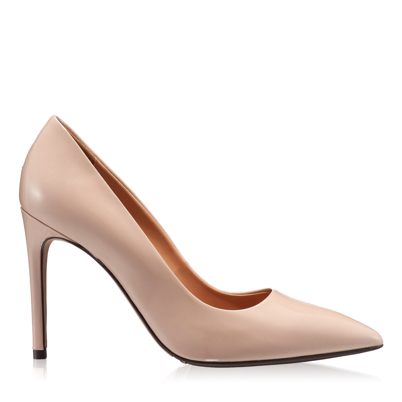 Pantofi Eleganti Dama 4332 Lac Stamp Nude