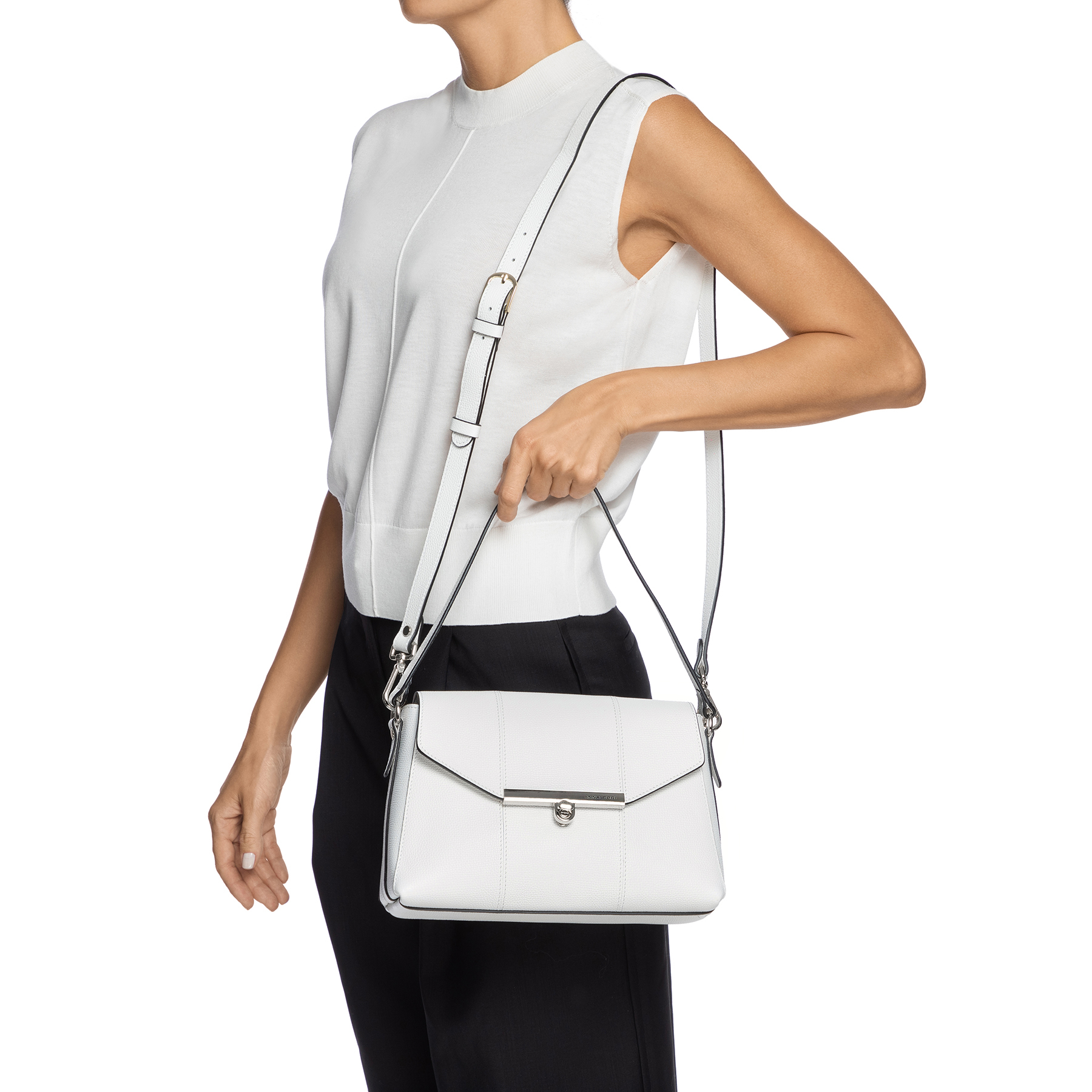 CLARINA 01 VITELLO STAMP BLUE