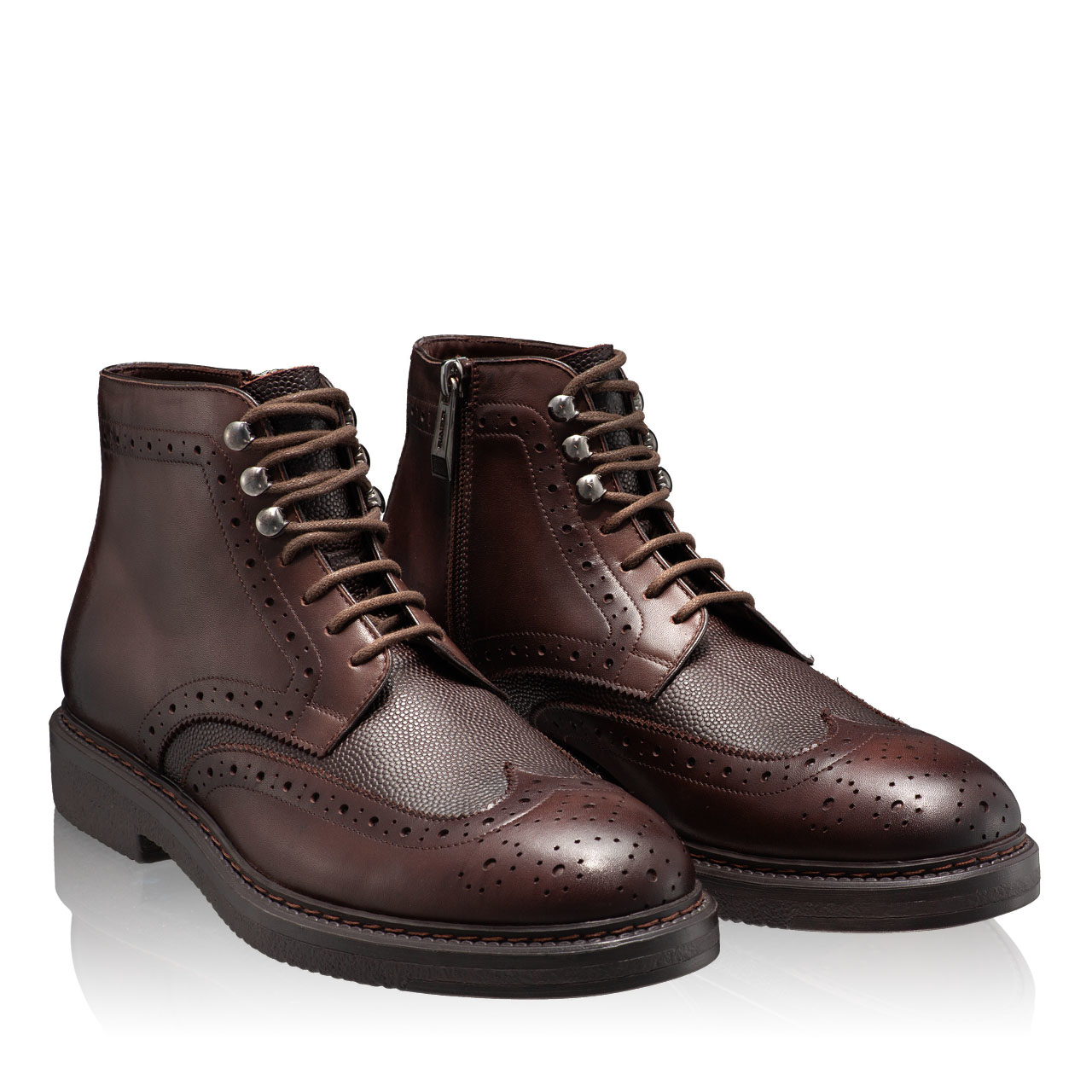 Ghete Bărbați 7053 Vitello+Stamp Negru