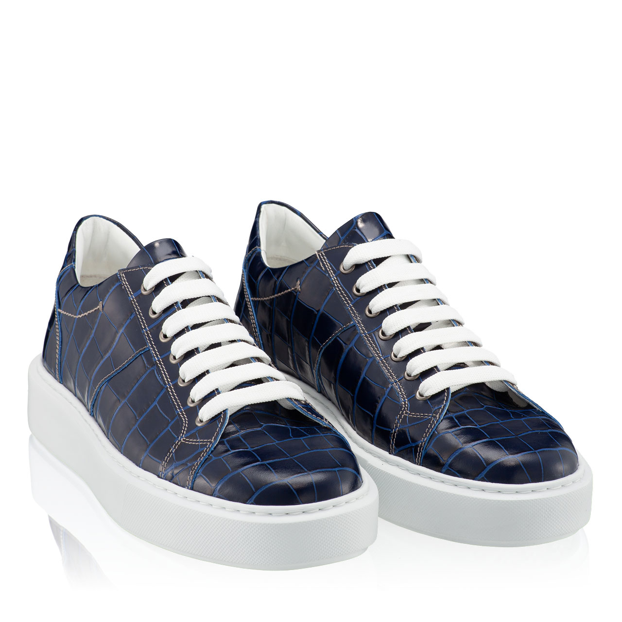 Pantofi Sport Barbati 6897 Vitello Alb