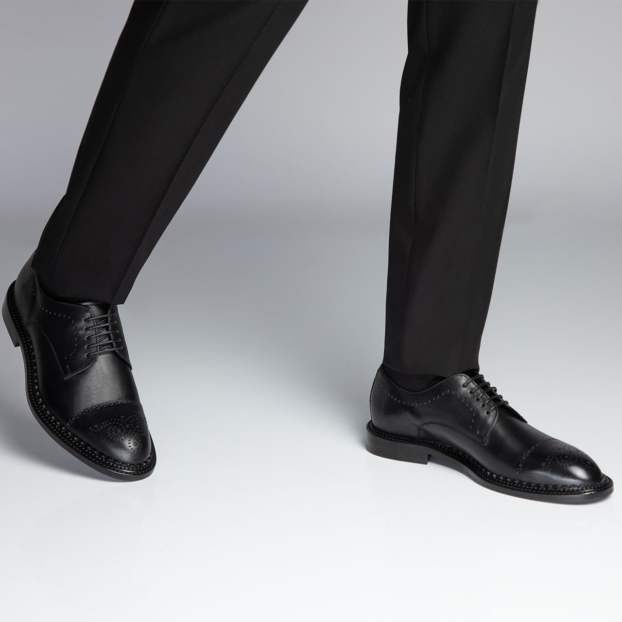 Pantofi Eleganti Barbati 7027 Vitello Maro