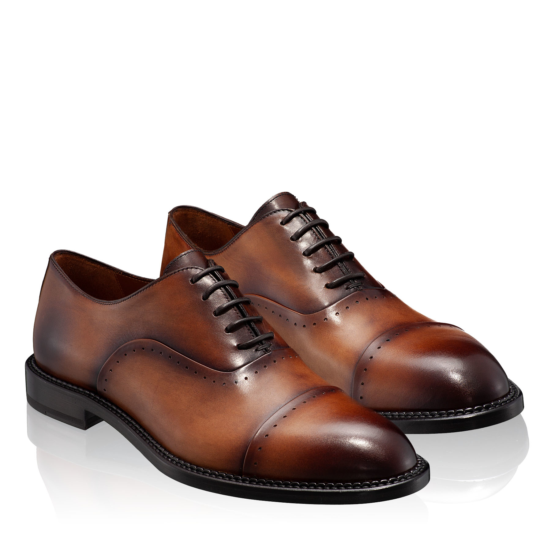 Pantofi Eleganti Barbati 7038 Vitello Negru