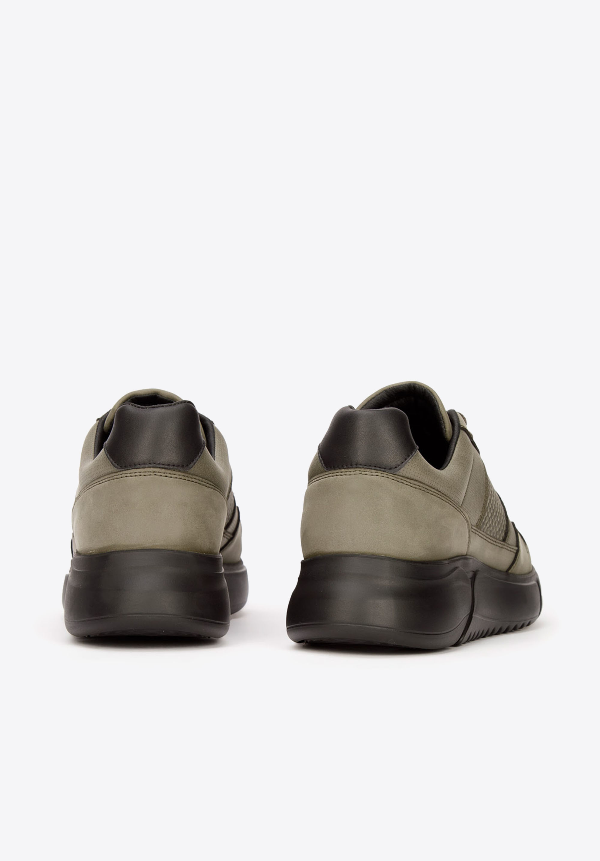 Męskie sneakersy z wegańskiej skóry ze wstawką lizard